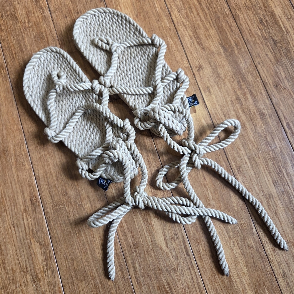 Nomadic State of Mind - The Romano (Camel) - The Original Rope Sandals Size 7